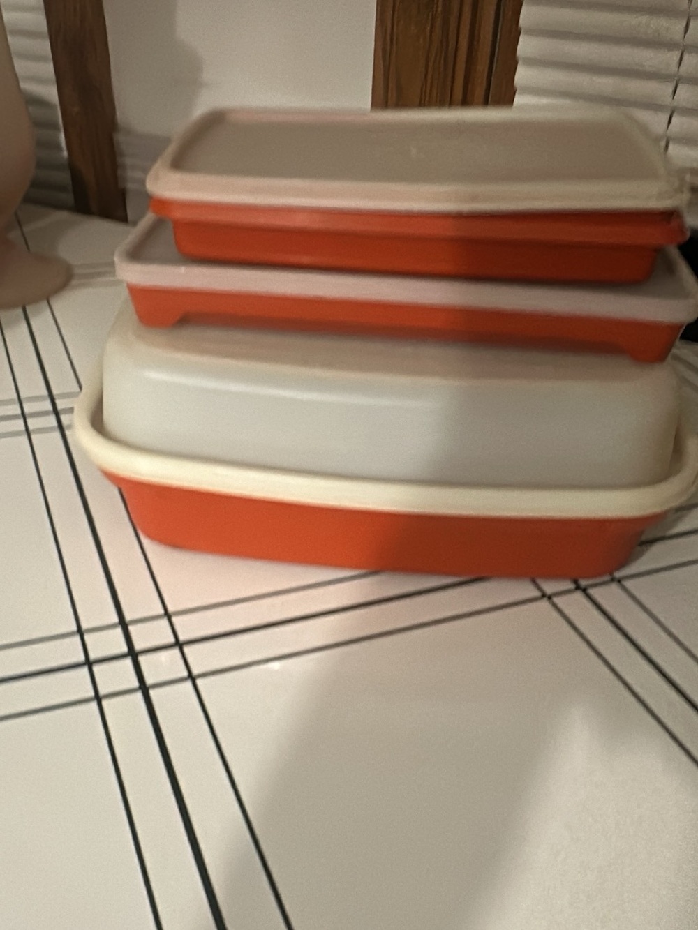 Vintage Tupperware  large marinade tray, hotdog/bacon keeper & deli meat keeper.